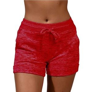 New White/red Gradient Quick Dry Fitness Pants Sz S